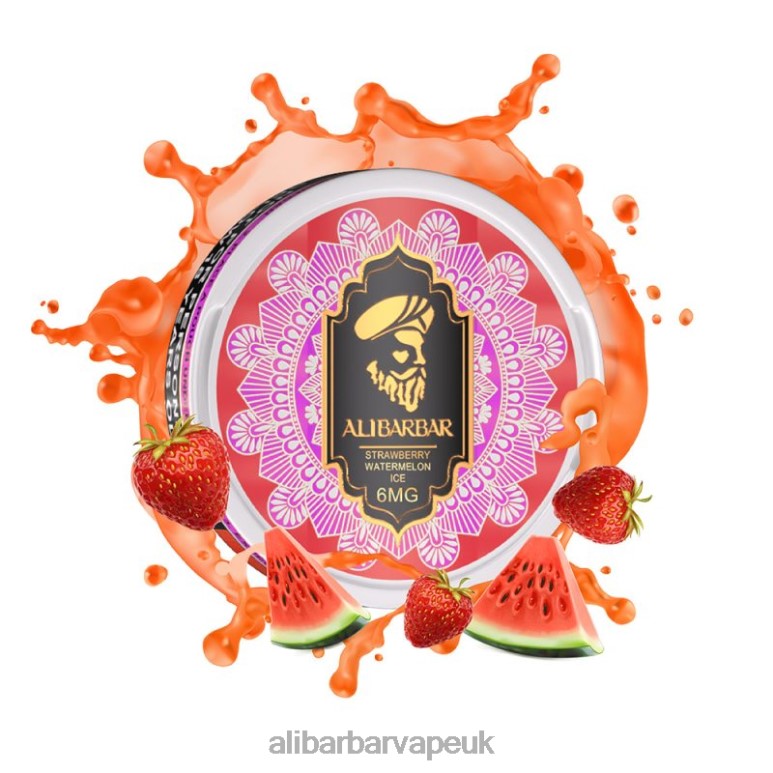 Alibarbar Ingot Nicotine - Alibarbar Nicotine Pouches 8246093 Strawberry Watermelon Ice